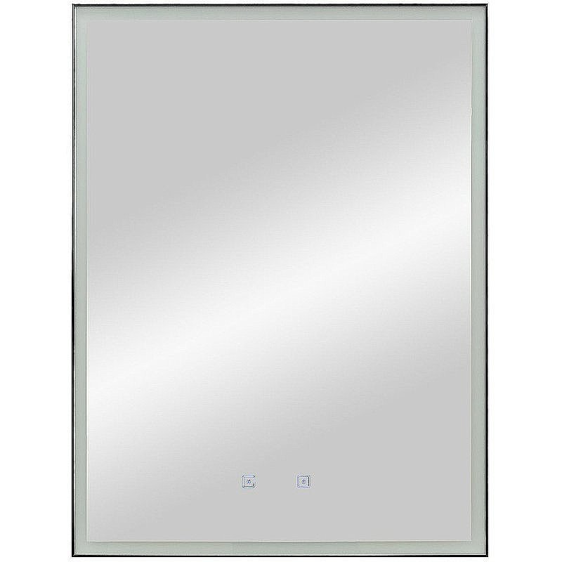 Зеркало с подсветкой ART&MAX AREZZO 60x80 черный в ванную от интернет-магазине сантехники Sanbest