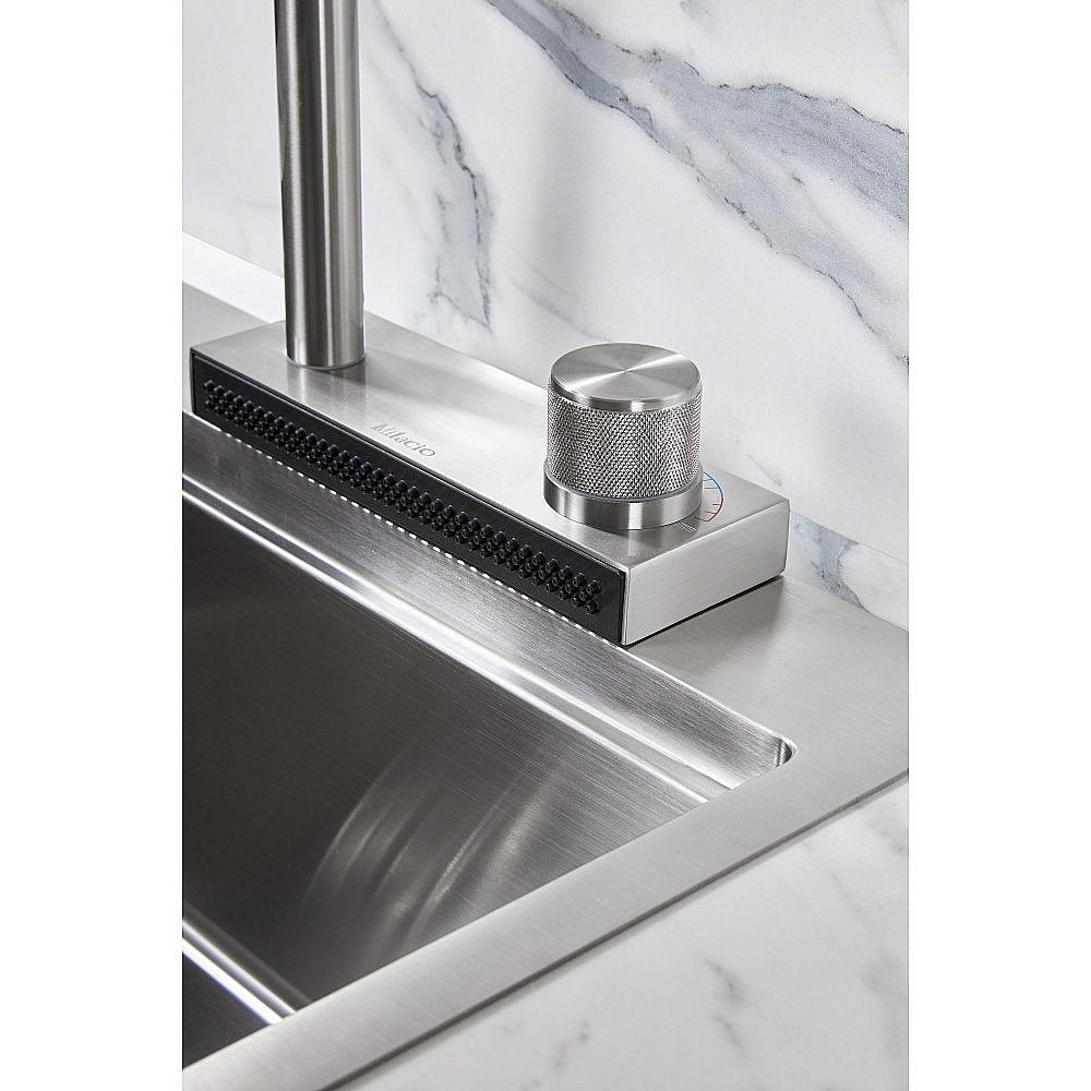 Смеситель для кухни Milacio Ultra MCU.556.SS нержавеющая сталь купить в интернет-магазине сантехники Sanbest