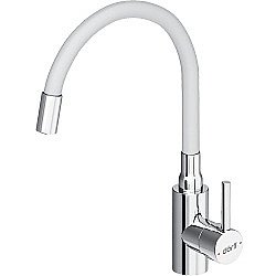 Смеситель для кухни Dorff Logic D3007633 белый/хром купить в интернет-магазине сантехники Sanbest