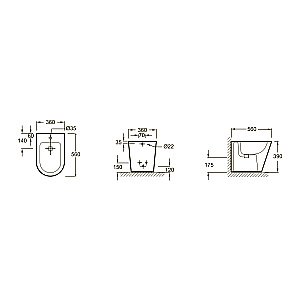 Биде напольное Jacob Delafon Rodin+ EBJ0002-00 белое купить в интернет-магазине Sanbest