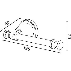 Держатель для туалетной бумаги Tiffany World Harmony TWHA019cr хром купить в интернет-магазине сантехники Sanbest