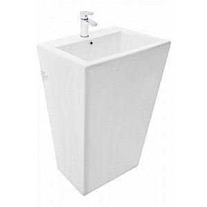 Раковина напольная WeltWasser WW LEERBACH 4438 GL-WT 46 белая купить в интернет-магазине Sanbest