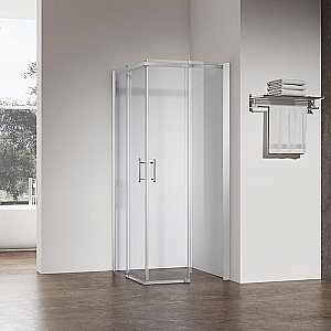 Душевой уголок Veconi Rovigo RV50CH-10080-01-C8 100х80 стекло прозрачное/профиль хром купить в интернет-магазине Sanbest