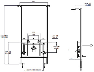 Инсталляция для биде Azario AZ-8040-1001 купить в интернет-магазине сантехники Sanbest