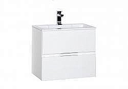 Тумба под раковину Aquanet Алвита 70 белая глянцевая купить в интернет-магазине сантехники Sanbest