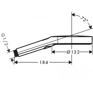 Душевая лейка Hansgrohe Rainfinity 130 3jet 26864990 купить в интернет-магазине сантехники Sanbest