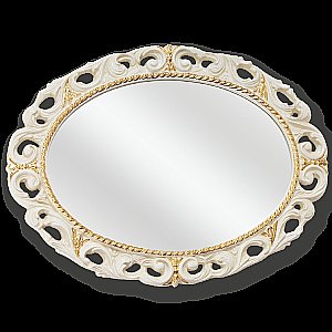 Зеркало Migliore Complementi ML.COM-70.724.AV.DO слоновая кость/декор золото в ванную от интернет-магазине сантехники Sanbest