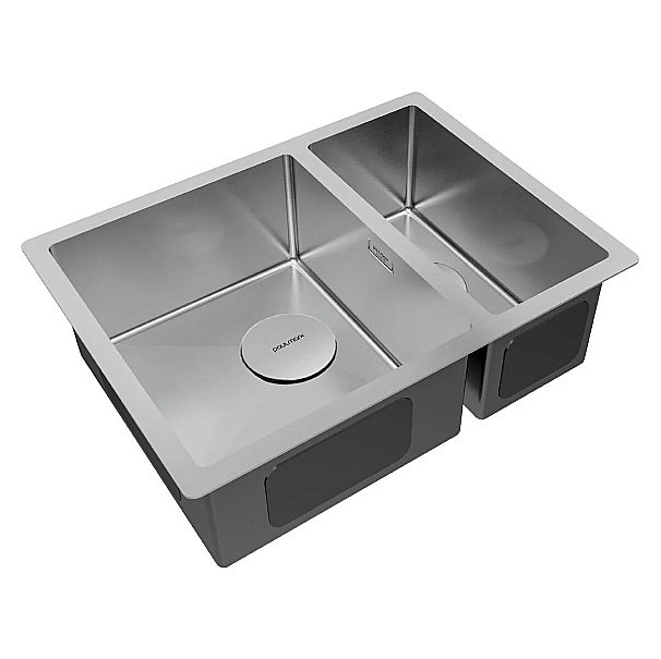 Кухонная мойка Paulmark Next 58/2S PM225844-BS серая купить в интернет-магазине сантехники Sanbest