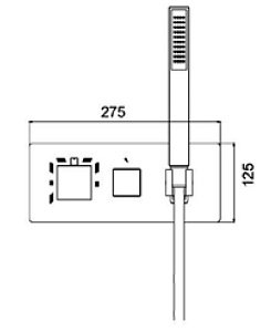 Встраиваемый смеситель RGW Shower Panels SP-44-03 купить в интернет-магазине сантехники Sanbest