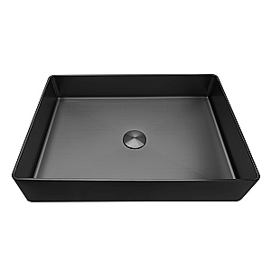Раковина накладная ABBER Wasser Kreis 51 AF2400MB черная матовая купить в интернет-магазине Sanbest