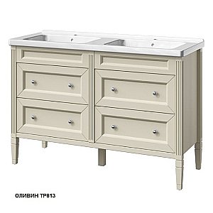 Тумба с раковиной с 2-мя ящиками Caprigo Albion-concept 125 цвет на заказ для ванной в интернет-магазине Sanbest