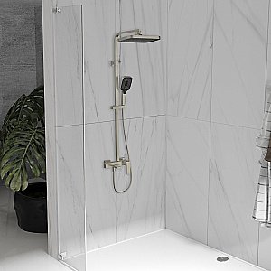 Душевая система Vincea Dice VSFS-4C12BN брашированный никель купить в интернет-магазине сантехники Sanbest