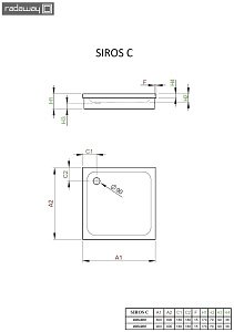 Душевой поддон Radaway Siros C 90x90 купить в интернет-магазине Sanbest