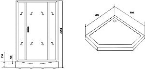 Душевая кабина Grossman Classic GR271D 90x90 купить в интернет-магазине Sanbest