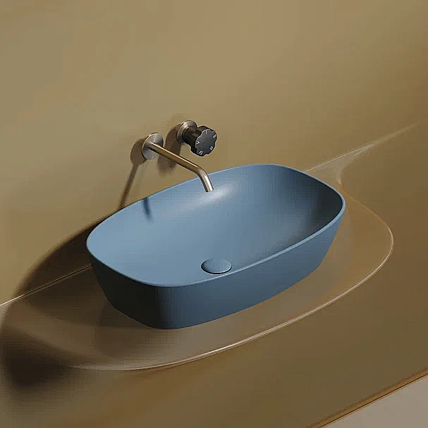 Раковина Ceramica Nova Element 60 CN6049ML голубая матовая купить в интернет-магазине Sanbest