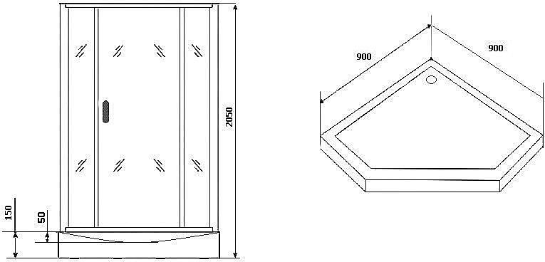 Душевая кабина Grossman Classic GR271D 90x90 купить в интернет-магазине Sanbest