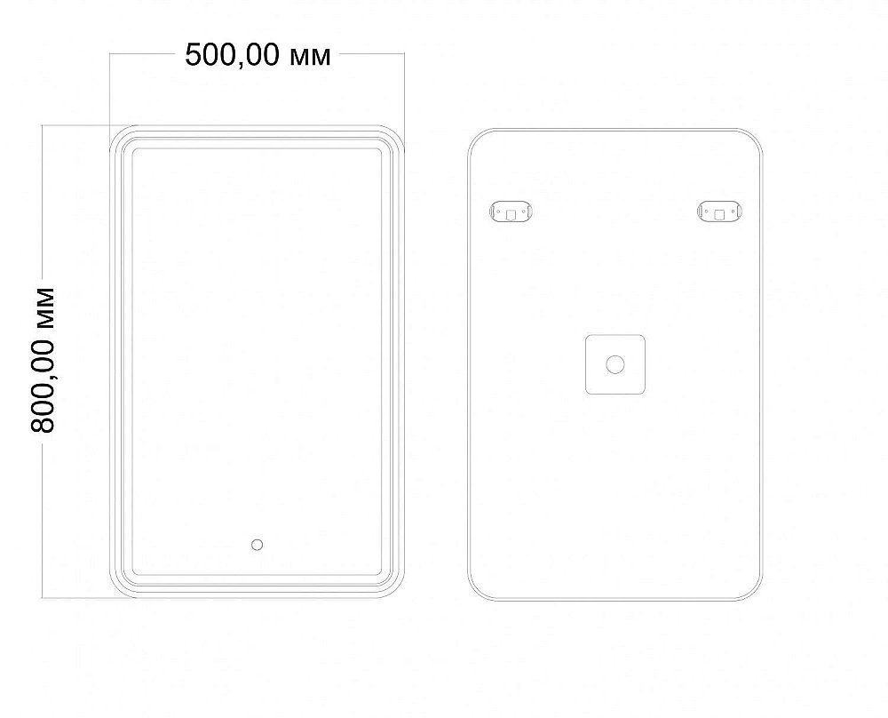 Зеркало Art&Max TITO AM-Tit-500-800-DS-F в ванную от интернет-магазине сантехники Sanbest
