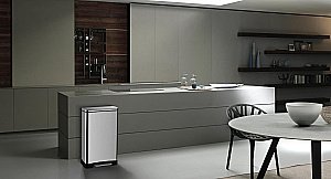 Ведро для мусора WeltWasser WW LASSY MT матовая сталь купить в интернет-магазине сантехники Sanbest