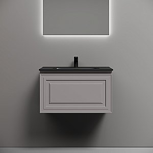 Тумба с раковиной Sancos Very 70 VR70SM серая матовая для ванной в интернет-магазине Sanbest