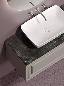 Тумба с раковиной Sancos Very 100 со столешницей, Doha Soft для ванной в интернет-магазине Sanbest