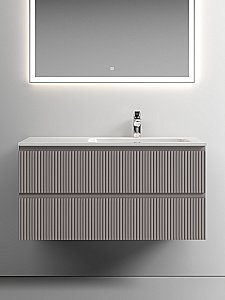 Тумба с раковиной Sancos SNOB T SNT100SM L/R 100 Doha Soft для ванной в интернет-магазине Sanbest