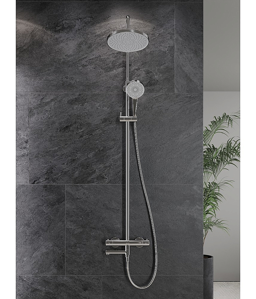 Душевая система Agger Easy A3161100 с термостатом, хром купить в интернет-магазине сантехники Sanbest