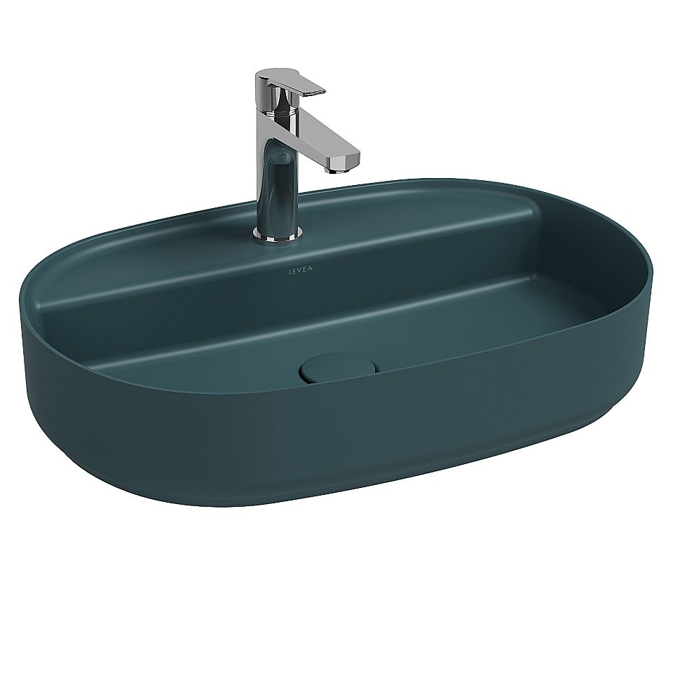 Раковина ISVEA Infinity 60 10NF65060SV-2P изумрудный матовый купить в интернет-магазине Sanbest