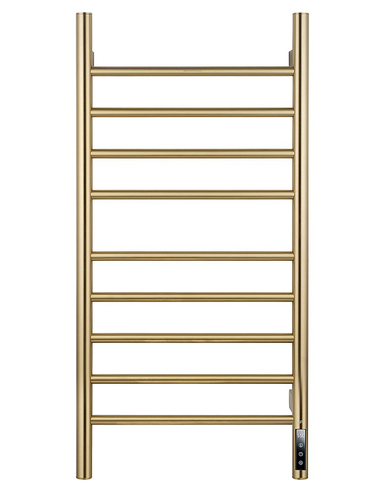 Полотенцесушитель электрический WONZON & WOGHAND BONN, Брашированное золото (WW-AL409-BG) купить в интернет-магазине сантехники Sanbest
