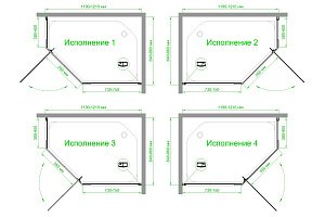 Душевой уголок Royal Bath TR RB1285TR-T 85х120 прозрачное стекло/профиль белый купить в интернет-магазине Sanbest