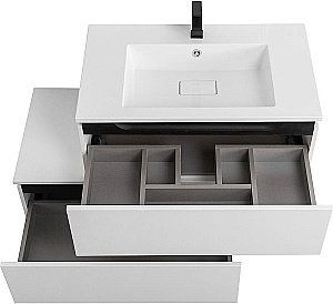 Нижняя тумба Cezares SLIDER-800-1C-PI-BO белый для ванной в интернет-магазине сантехники Sanbest