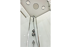 Душевая кабина Royal Bath FATO RB 90HK-M-CH 90x90 стекло рифленое/профиль хромированный купить в интернет-магазине Sanbest