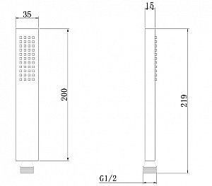 Душевая лейка ABBER AF0050G золото матовое купить в интернет-магазине сантехники Sanbest