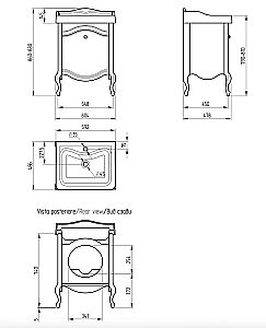 Тумба с раковиной Migliore Impero 60 зеленая для ванной в интернет-магазине Sanbest