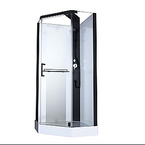 Душевая кабина Black&White GALAXY G8705 90х90 прозрачная/черный купить в интернет-магазине Sanbest