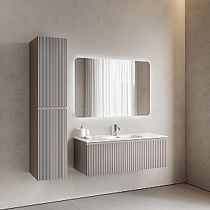 Тумба с раковиной Sancos Snob R 1.0 SNR1.0120SM/CN7006 Doha Soft для ванной в интернет-магазине Sanbest