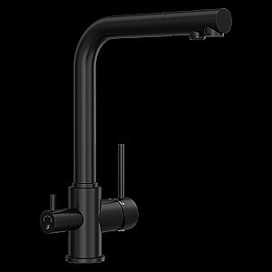 Смеситель для кухни Elghansa Kitchen Pure Water 56A5216-Black черный купить в интернет-магазине сантехники Sanbest