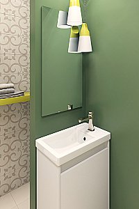 Раковина Kirovit Фостер 45 4640021065907 белая купить в интернет-магазине Sanbest