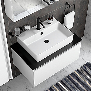 Смеситель для раковины VitrA Minimax Round A4353036EXP матовый черный купить в интернет-магазине сантехники Sanbest