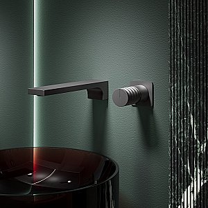 Смеситель для раковины Vincea Domus VBFW-5DM01GM встраиваемый, вороненая сталь купить в интернет-магазине сантехники Sanbest