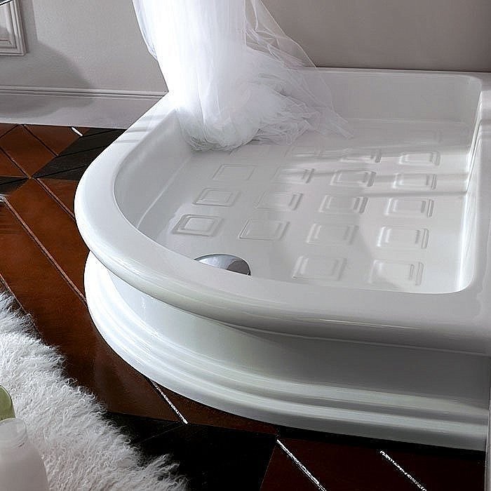 Душевой поддон Kerasan Retro 133901 90x90 белый купить в интернет-магазине Sanbest