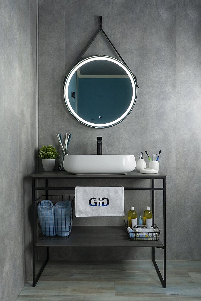 Раковина накладная Gid Geometrico 56 N9243 51135 белая купить в интернет-магазине Sanbest