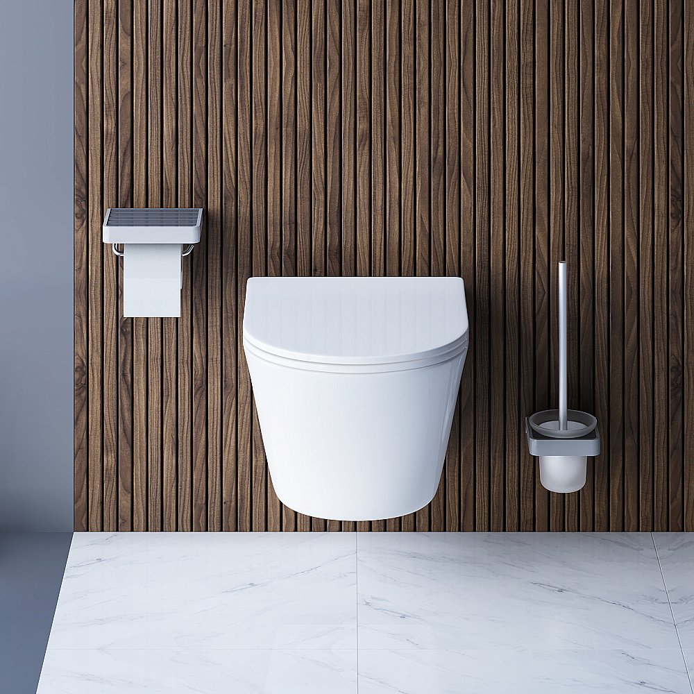 Унитаз подвесной Damixa Skyline DX35C1700SC белый, с крышкой микролифт, безободковый купить в интернет-магазине Sanbest