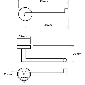 Держатель для туалетной бумаги Bemeta Neo 104212035L матовый хром купить в интернет-магазине сантехники Sanbest
