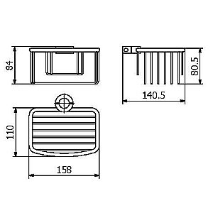 Мыльница для душевых стоек Langberger Accessories 76160 купить в интернет-магазине сантехники Sanbest