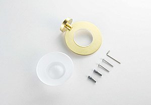 Мыльница Aquatek Оберон AQ4203BG стекло матовое/золото шлифованное купить в интернет-магазине сантехники Sanbest