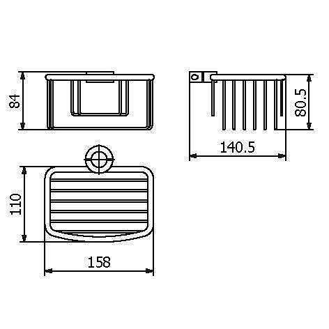 Мыльница для душевых стоек Langberger Accessories 76160 купить в интернет-магазине сантехники Sanbest