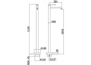 Смеситель для раковины Paffoni Light LIG031CR купить в интернет-магазине сантехники Sanbest