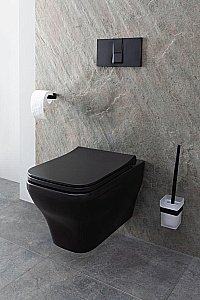 Унитаз подвесной Allen Brau Infinity 2 4.21011.31 черный матовый, безободковый купить в интернет-магазине Sanbest
