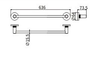 Полотенцедержатель CeramaLux Antica 61208-1 золото купить в интернет-магазине сантехники Sanbest