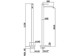 Смеситель для раковины Paffoni Light LIG031CR купить в интернет-магазине сантехники Sanbest